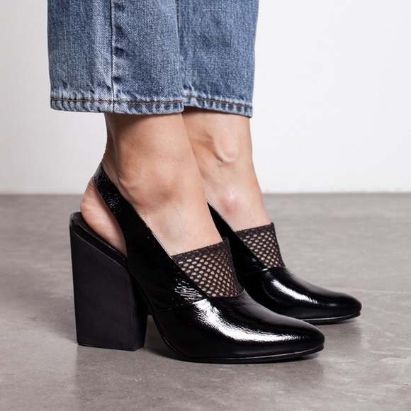 Rachel Comey Shoes - Rachel Comey Black Patent Leather Slingbacks
